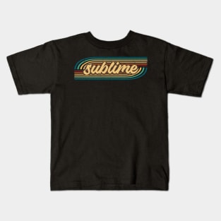 sublime retro stripes Kids T-Shirt